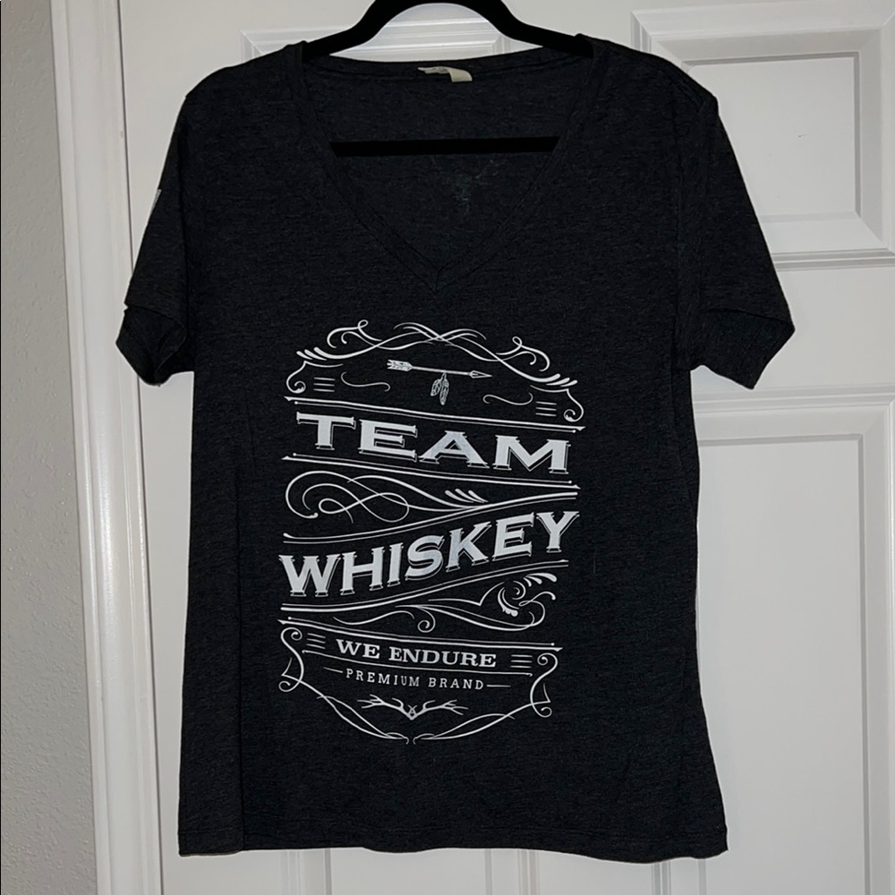 Black Team Whiskey Graphic T-Shirt